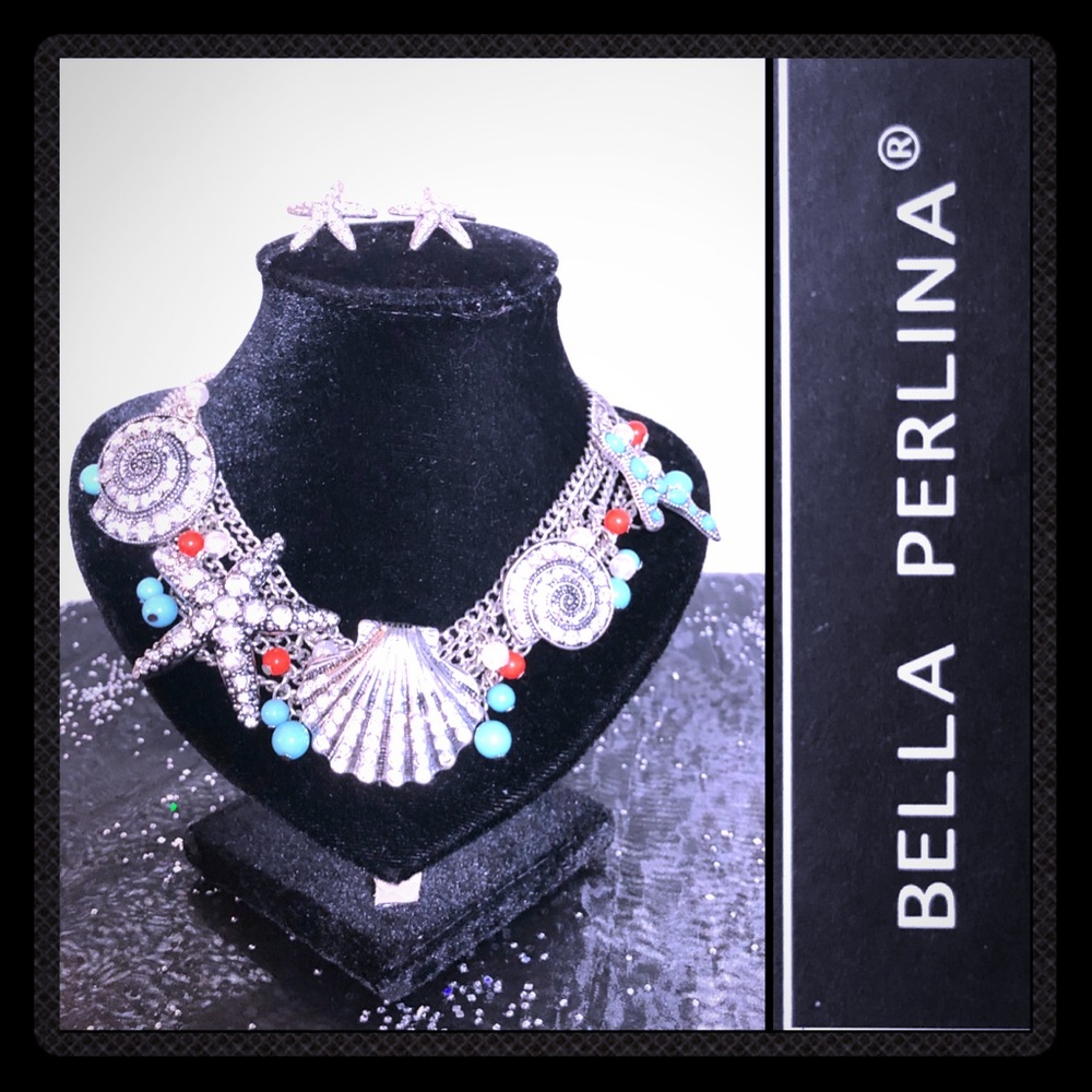 - Bella Perlina Collection. Seashells Jewelry Set.